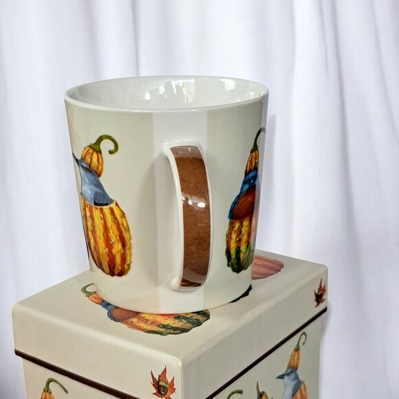 Vicki Sawyer Out Of My Gourd Birds Mug PPD Co Sparrow Mockingbird Art in box - Picture 5 of 16